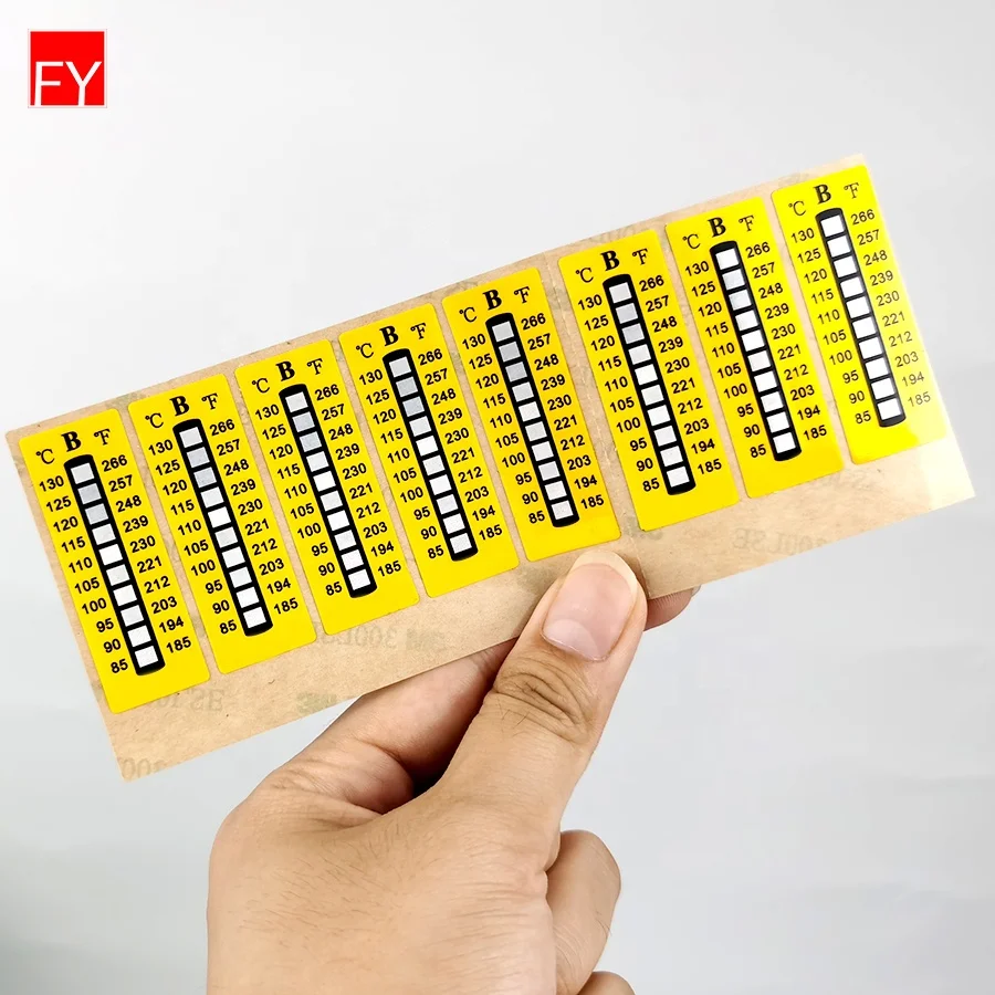 Factory Price Custom Adhesive Sticker Color Changing Label Sticker Irreversible Reversible Temperature Indicator Stickers