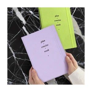 New Arrival Custom A5/A6 Eco-Friendly Waterproof Notebook Inspirational Hard Cover Journal Thread Sewing School Notebooks