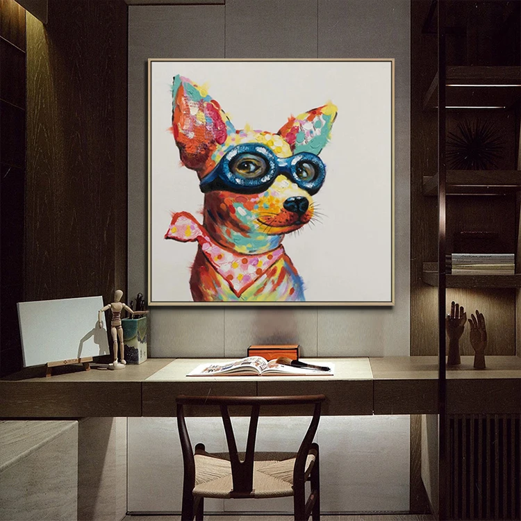 Source Home Decoration Modern Handmade Canvas Picture Pop Animal