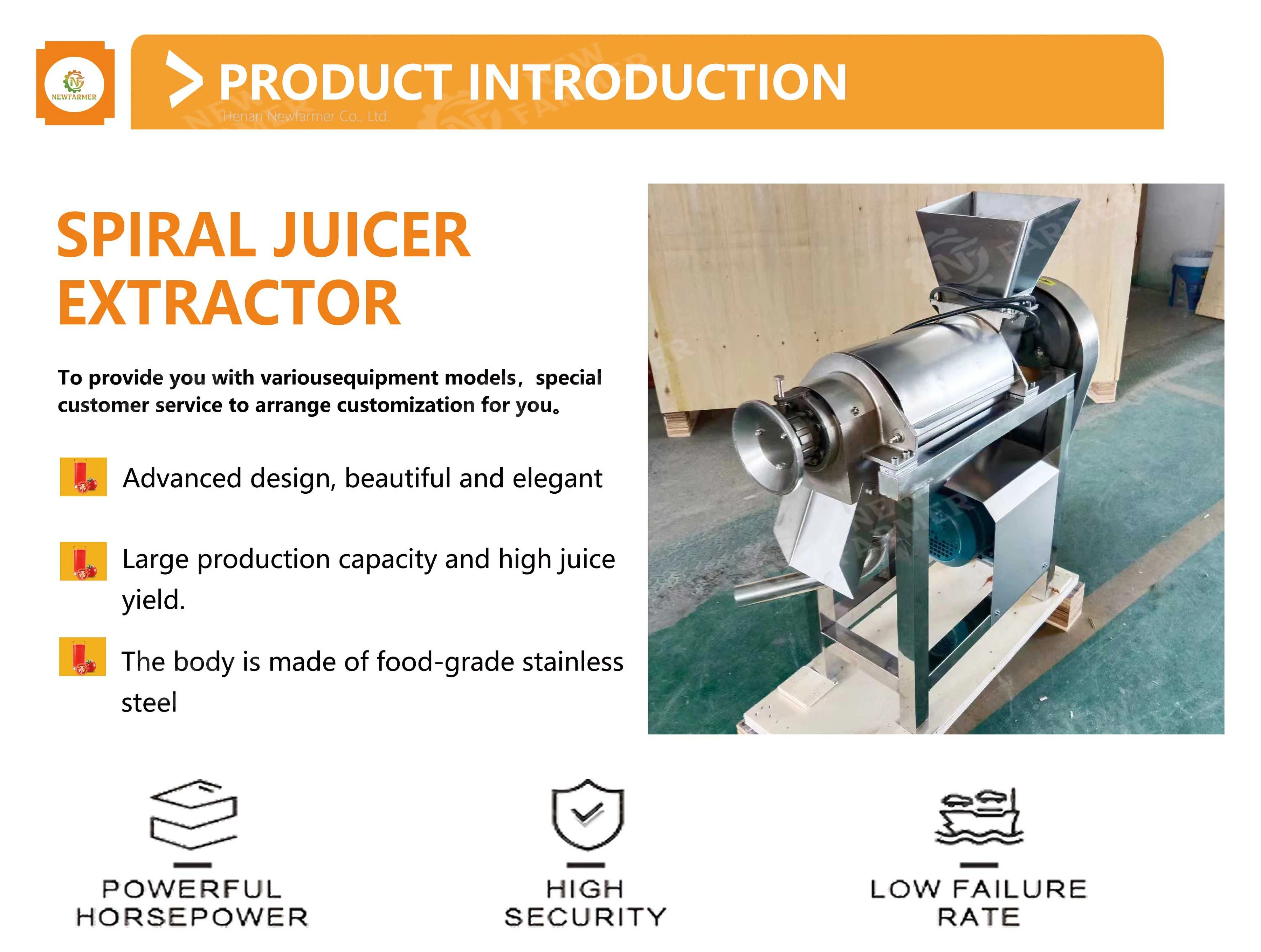 Commercial Passion Juicer Fruit Pulper Small Peach Ginger Extractor Extract Orange Cold Press Juice Machine
