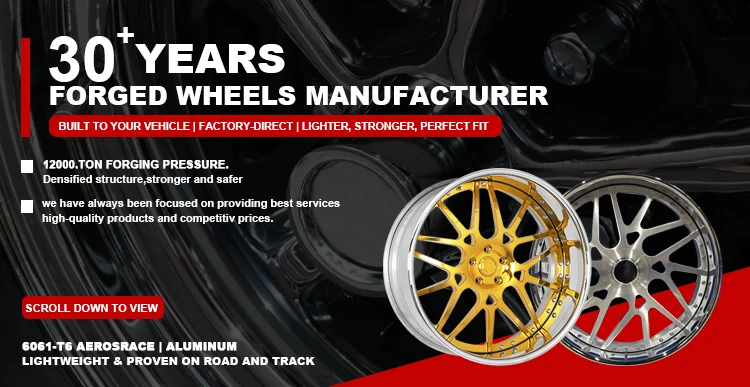 Forgex Rucci ZIP Rims 20 22 24 26 28 Inch 22x10 5x114.3 5x115 5x120.7 2-Piece Gold Car Wheel Rim Forged Custom Wheels