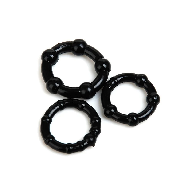 Wholesale Silicone Cock Ring Sex Toy Delay Ejaculation Penis Ring Set Erection Aid Penis Enlarger
