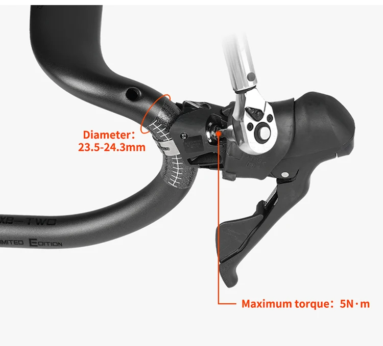 Toseek Zxb-Two Bike Handlebar - Carbon Fiber Road Bicycles