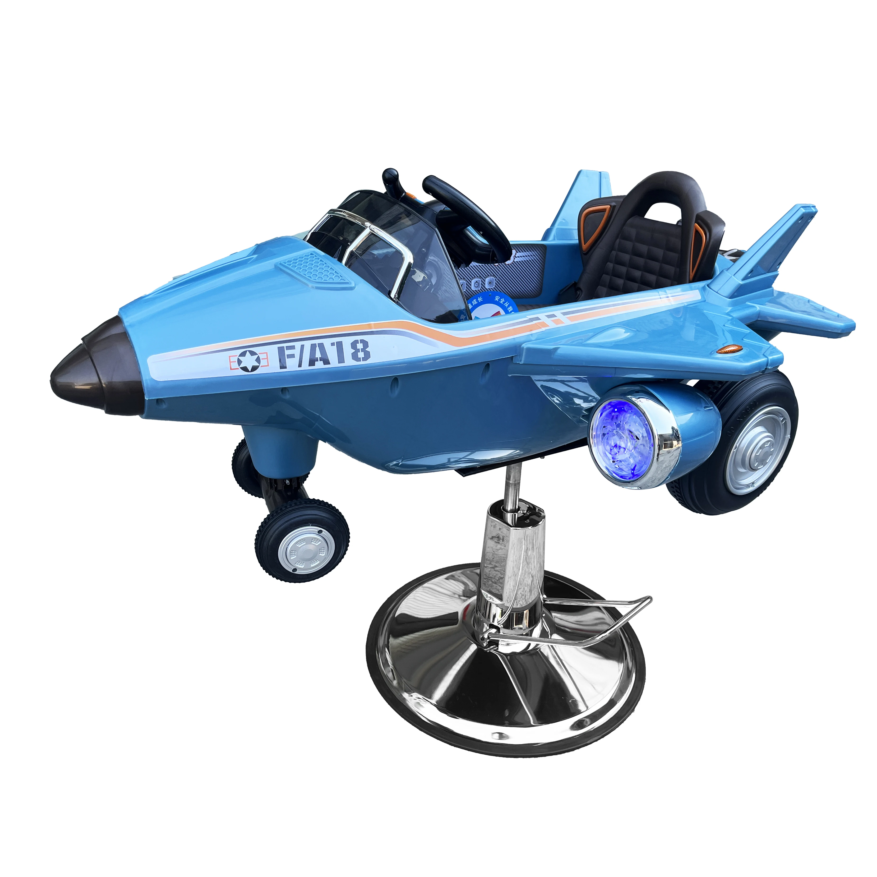 Синее детское парикмахерское кресло, мебель для парикмахерской, игрушечные машинки в форме машины, стулья для стрижки волос для детей