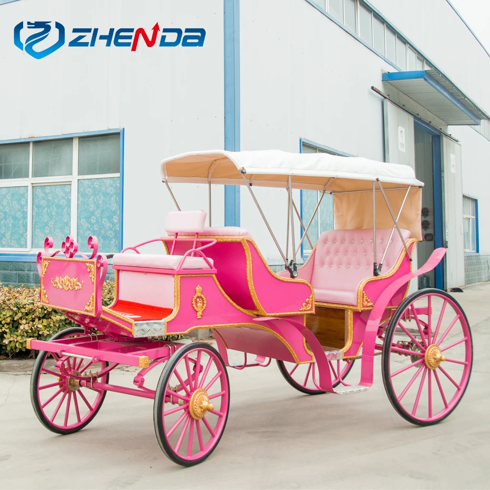Special Transportation horse drawn carriage / Romantic wedding carriage Sightseeing Horse Carriage for Sale