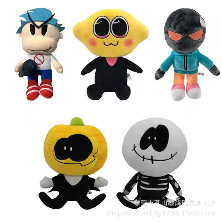 Set 2 Spooky Month Skid and Pump Plush - 8 Friday Night Funkin Plush  Stuffed Soft Doll Toys 