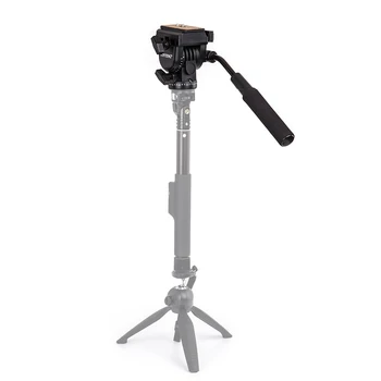 YUNTENG-950 New Professional Video Head 3-way Fluid Drag Tripod Head Camcorder SLR Camera detail image
