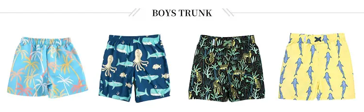 Custom Print Summer Kids Boy Swim suit Shorts Swimwear High Waist Quick Dry Baby Swim Trunks factory