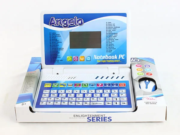 Детский ноутбук, обучающая машина на английском языке, Обучающие игрушки, игрушечный компьютер