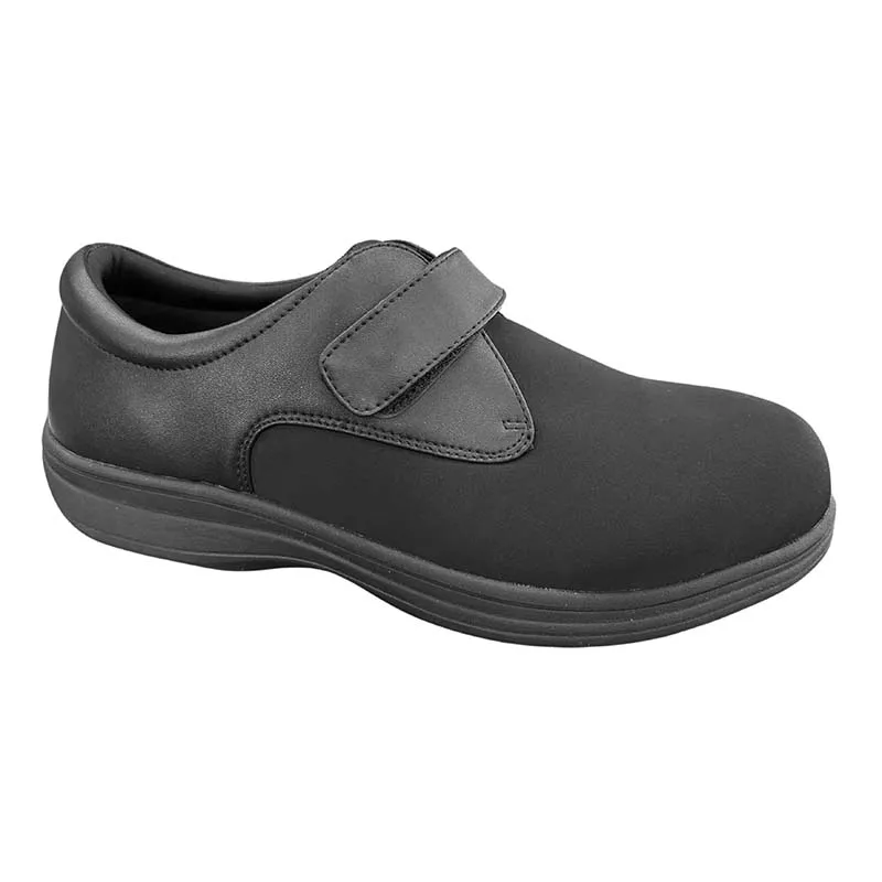 extra wide women's dress shoes for swollen feet 4E -swollen & bunions|FitVille Silverts SV10500 Antimicrobial Fluid Barrier
