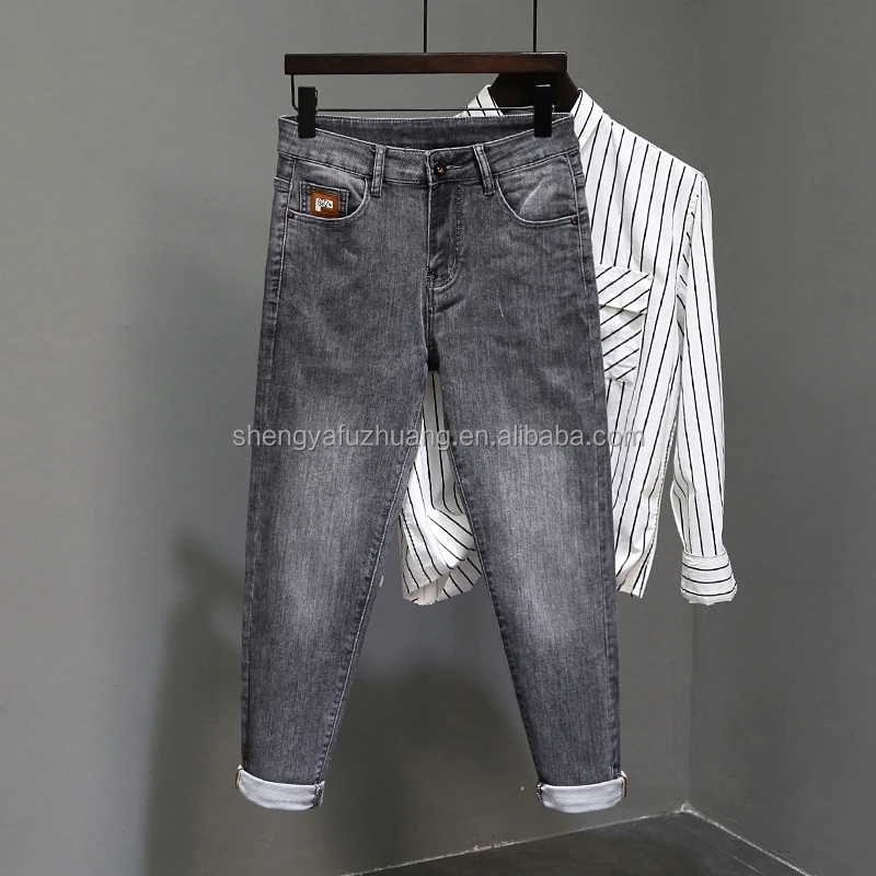 2022 New Style Custom Jeans Ripped Skinny Male Jeans Hot Selling High