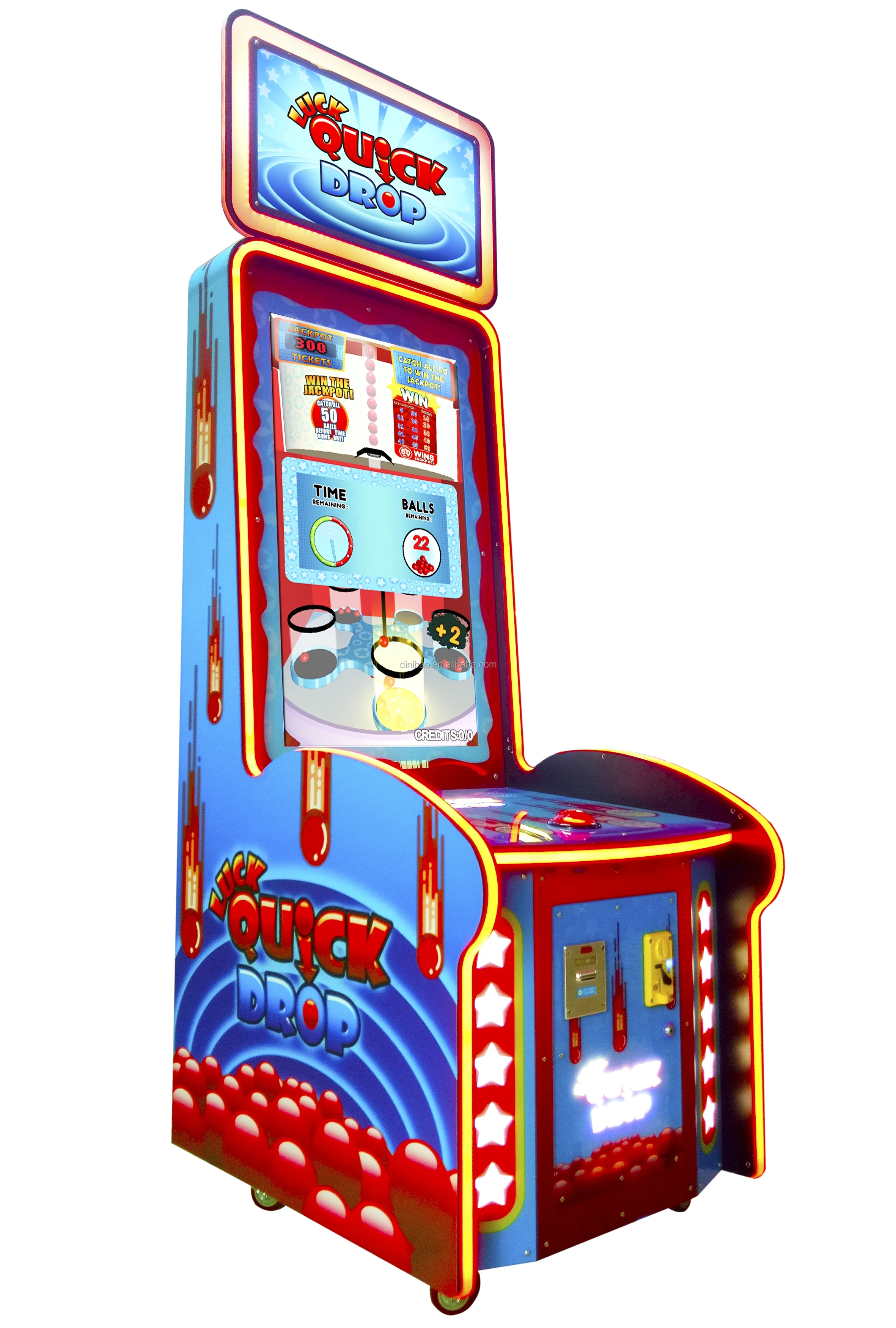 New Design Ticket Redemption Machine Arcade Luck Quik Drop Coin Operated  Games Dropping Ball Game Machine - Buy Dropping Ball Machine,Arcade Game  Machine,Amusement Machine Product on Alibaba.com