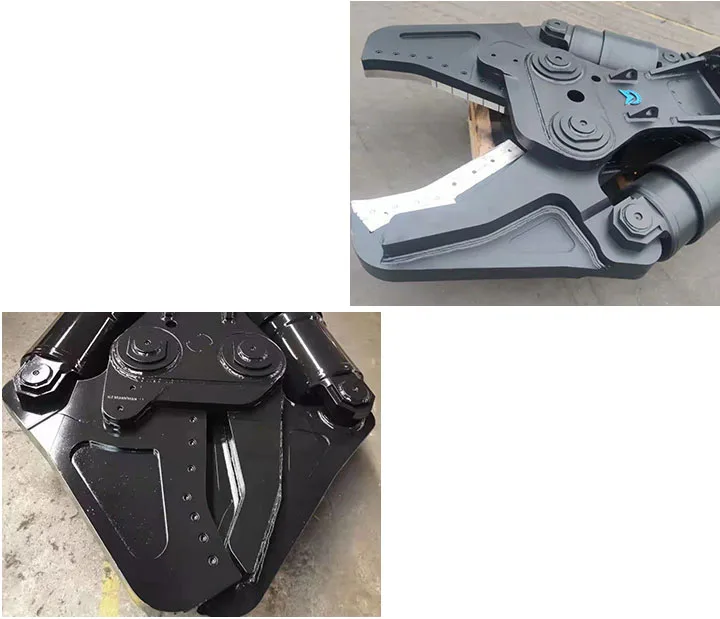 Excavator Attachment Rotating Metal Demolition Cutting Guillotine Scrap