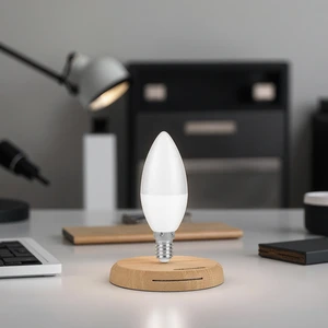 Vertak 10W Residential Clear LED Bulb Lamp Indoor Coll White 6500K 4000K CCT Office Reflector C37 Base AC Power Plastic