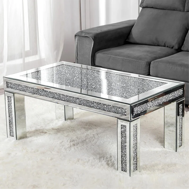 crushed diamond coffee table sale