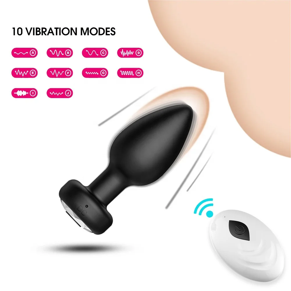 APP Control Vibrating Ball Hush Vibrator Big Plug Silicone Butt Plug Anal Plug Sex Toys for Man Woman Couple