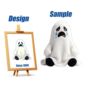 Shengye Factory Low MOQ Professional Make Your Own Custom Halloween Holiday Company Promotion Gift Crying Ghost Plush Doll Toy