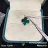 Necklace-Silver-Malachite