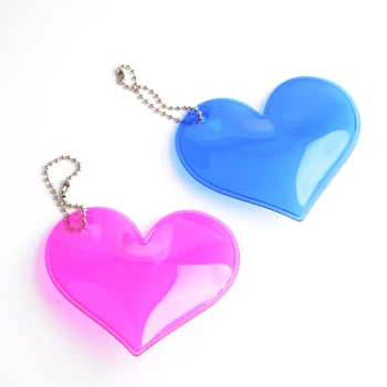 New Design Keychains Custom PVC Heart Keyring Air Filled Puffy Key Chain Album Bag Charms