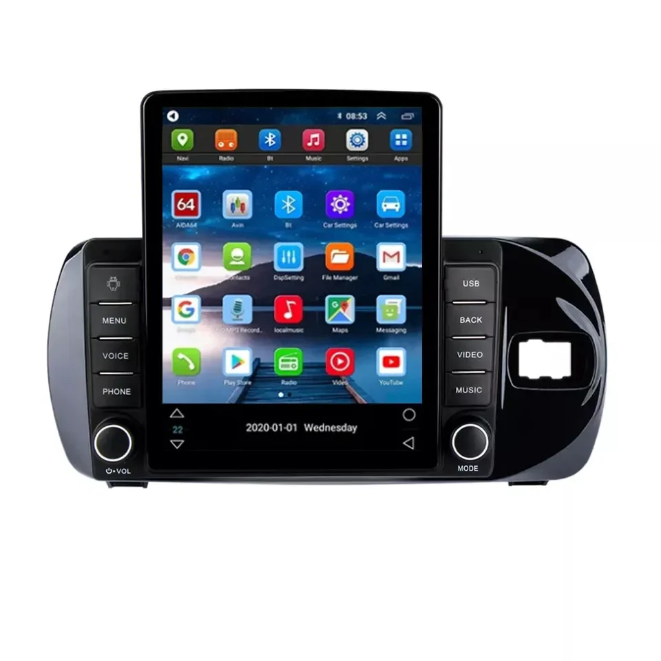 Android Car Video Car DVD Player for Toyota Vitz 2016 2017 2018 2019 2020 Stereo Android 4G LTE Car Multimedia System