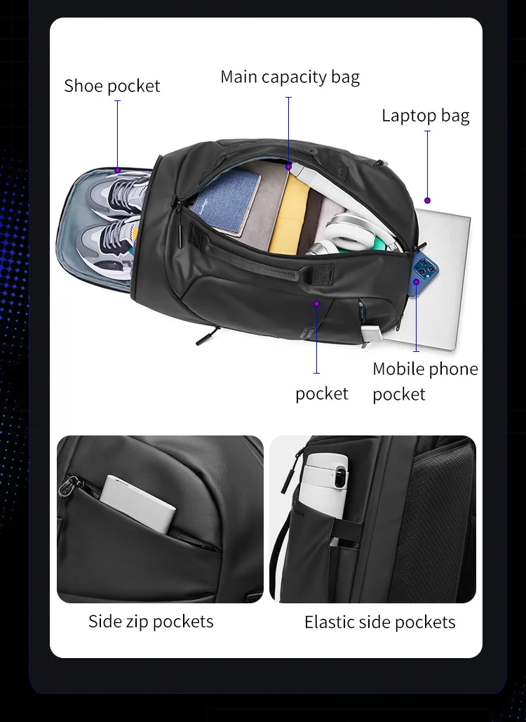Multifunction Smart Backpack For Travelling Bagpack Mens Business Back ...