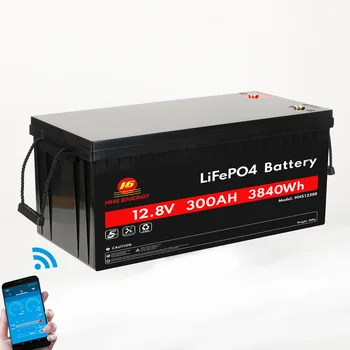 Customized 12V lifepo4 battery 12v 100ah 150Ah 200Ah 300Ah RV solar lithium ion battery pack for Boat marine yacht