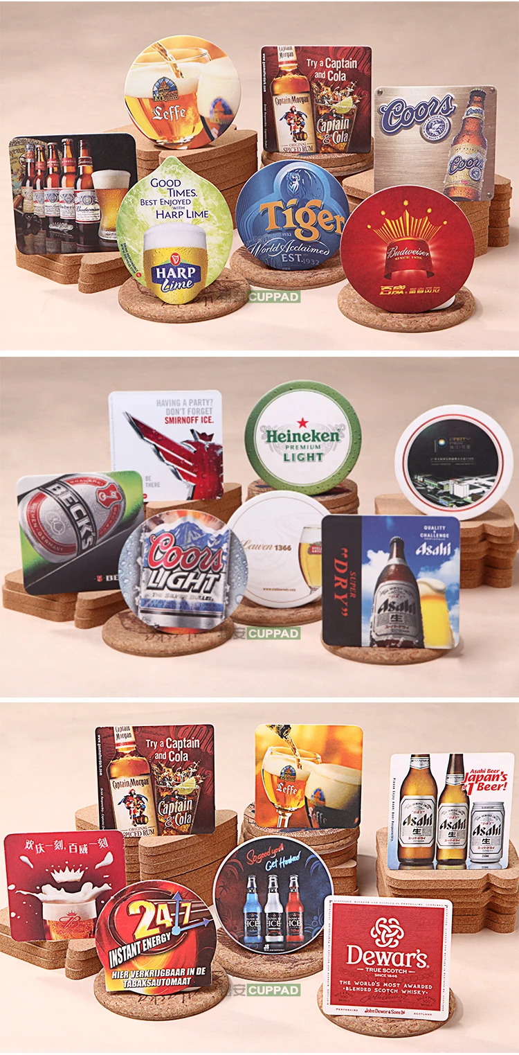 Customized Beer Bar Coasters Absorbent Paper Coasters For Drinks Buy
