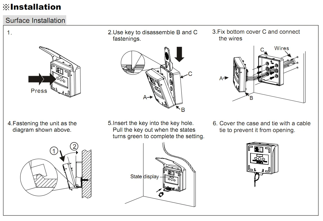 Resetable Switch Call Point Emergency Door Release Buy Resetable 