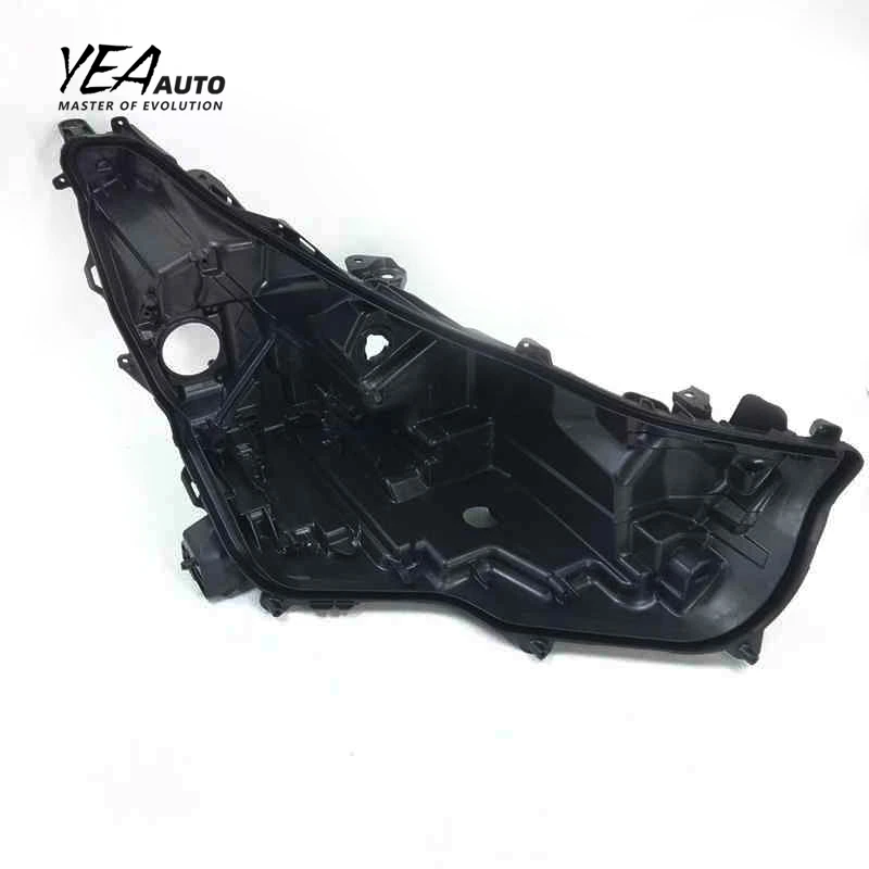 YEA AUTO Car Headlight Housing Black Back Base High Low Version for toyota highlander Head Light Housing Headlamp 2021-2023