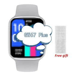 GW67 Plus luxury Double wrist strap android Smart Watch Customs Watches Face Sports Fitness Bracelet tracker Band for apple
