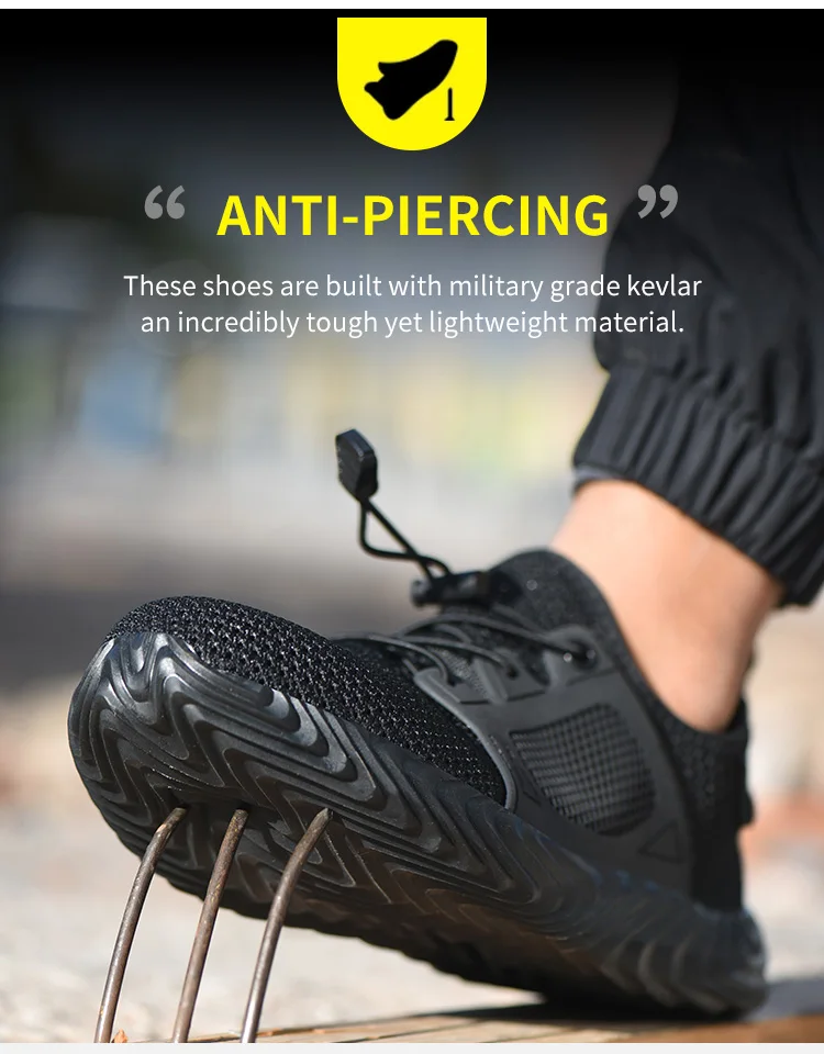 401-Good Quality Summer Sport Engineers Working LightWeight Safety Shoes for Men, Breathable  Breathable Steel Toe Safety Shoes
