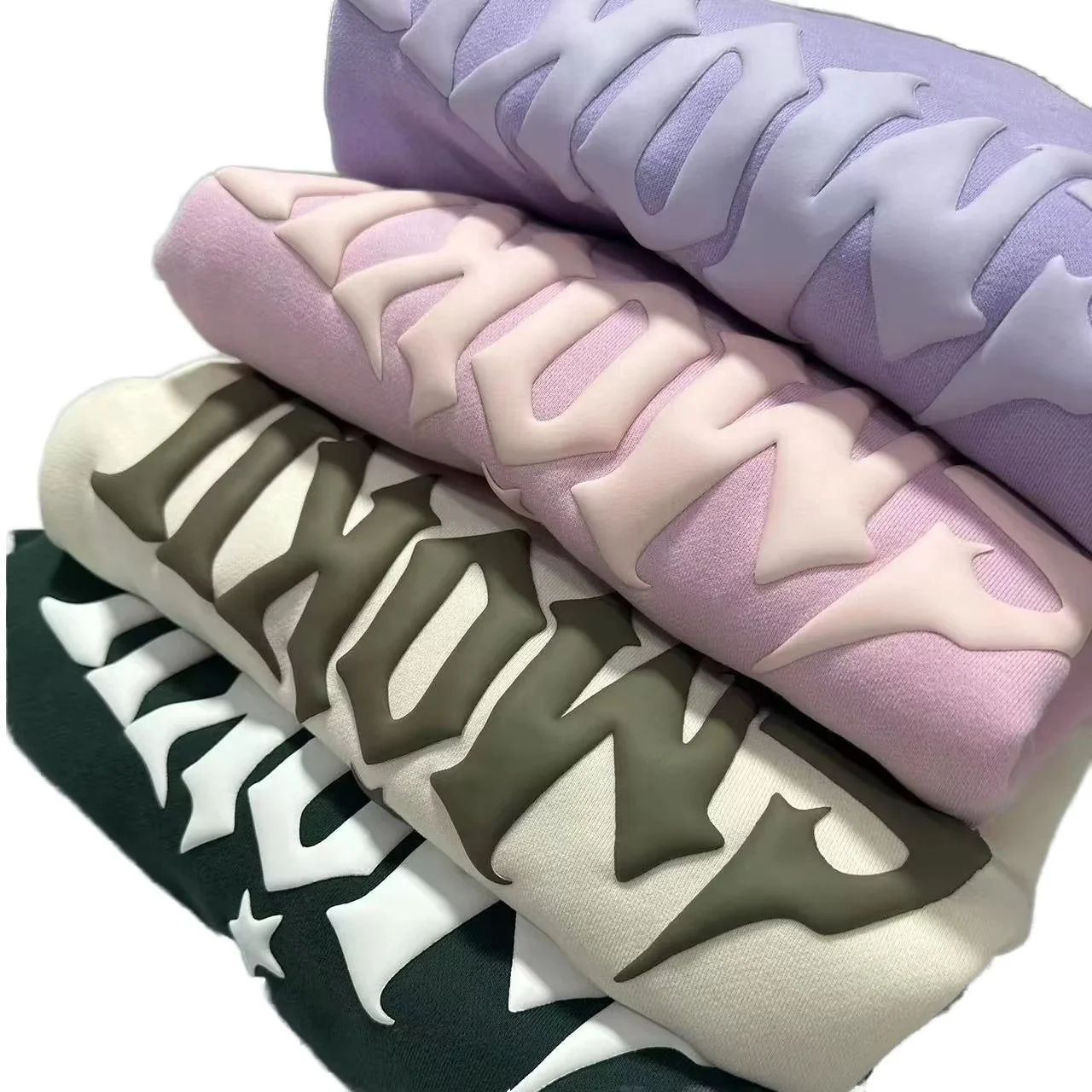 Custom Puff Print T-Shirt with 180gsm to 290gsm Cotton for Bulk Orders and Brand Promotion