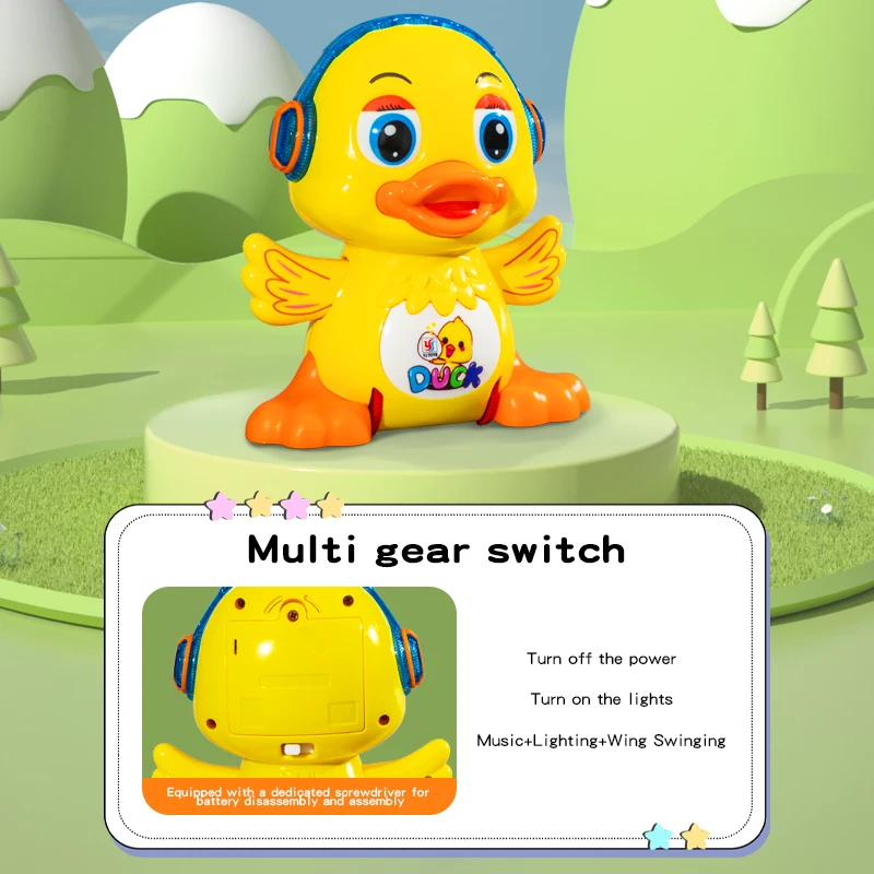 Wholesale Electric 360° Dancing Duck Robot Toy for Kids