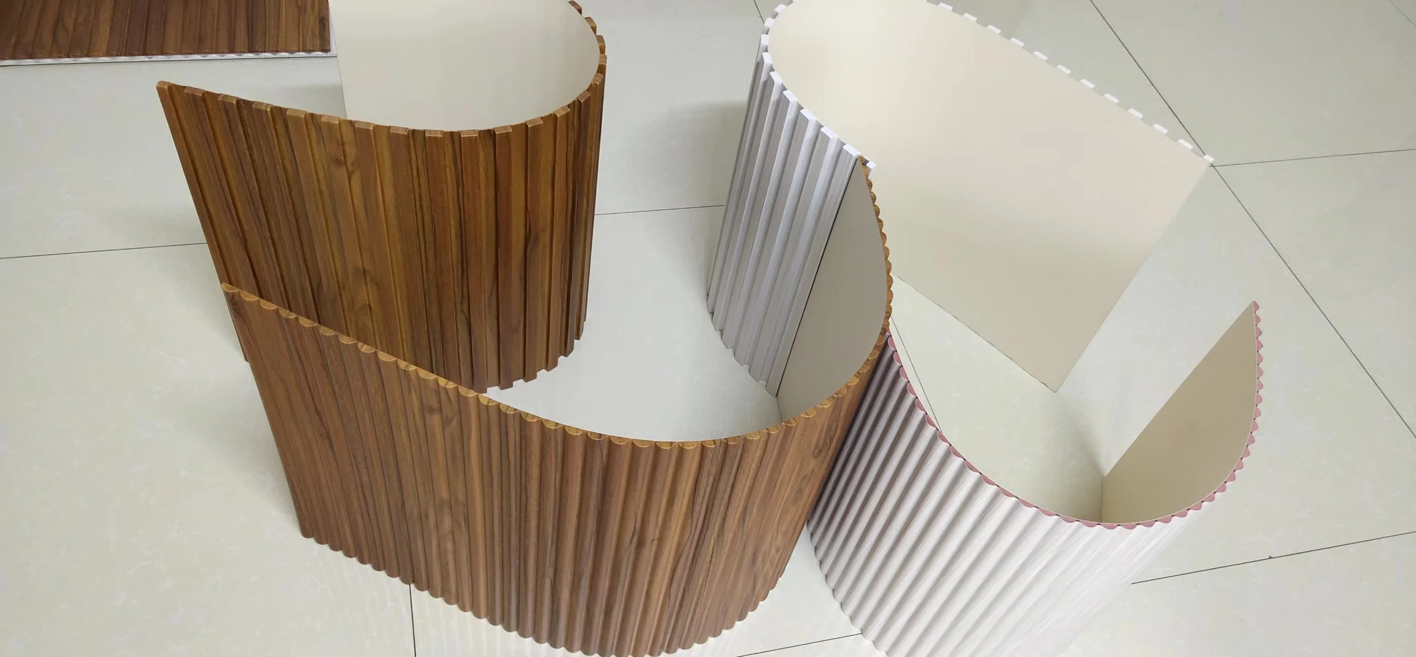 Fluted 3d Wall Art Panel Solid Wood Wall Panels With Wood Veneer