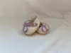 Scarpe con fiocco viola