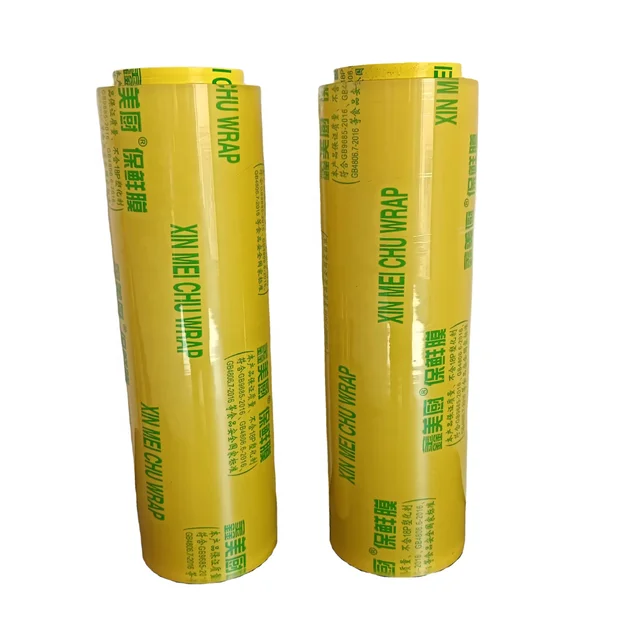 cling wrap film new design top sell transparent cling wrap film 7 micron pvc cling film