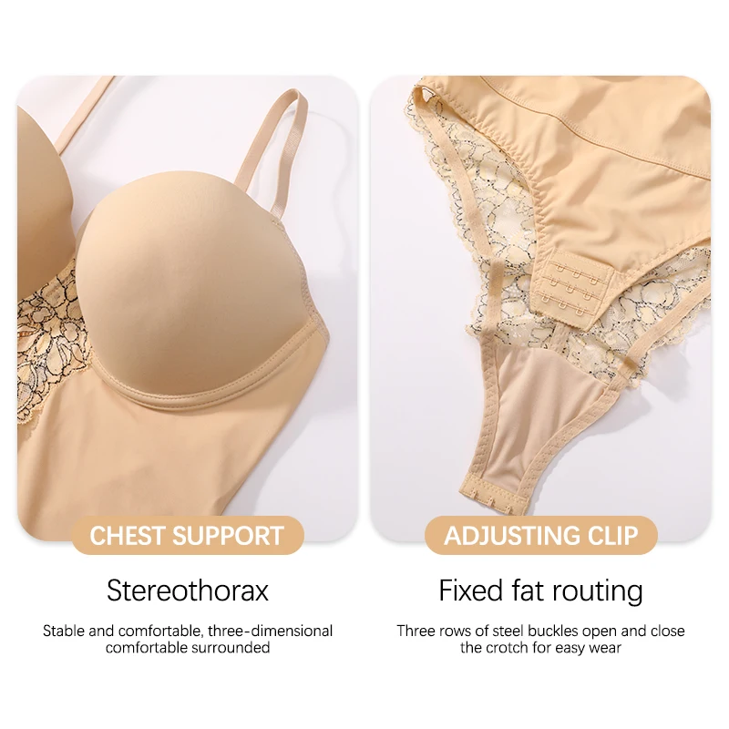 SXLH Post-Op Surgery Firm Lace Breathable Plus Size Waist Cincher Girdle Sheath Leggings Full Body Shaper