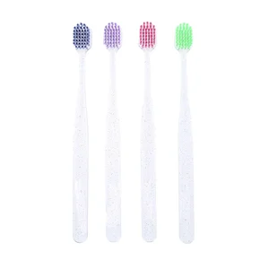 New Arrival Factory Transparent Toothbrush for Home Use Daily Use Diamond clear Teeth Brush Colorful Bristles PETG