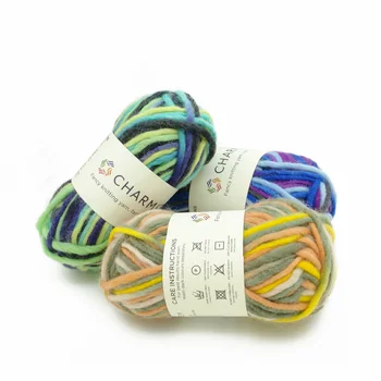 Charmkey Single Thick Woolen Icelandic Yarn Thick Dyed Iceland polyester yarn