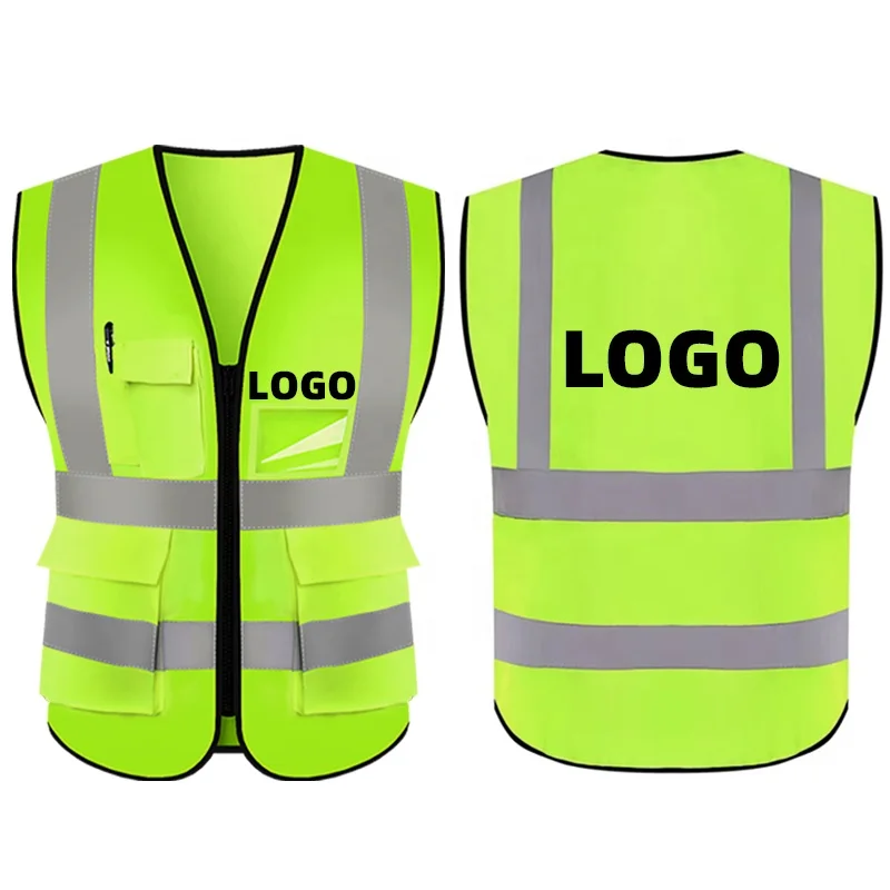 High Visibility Reflective Safety Vest Customizable