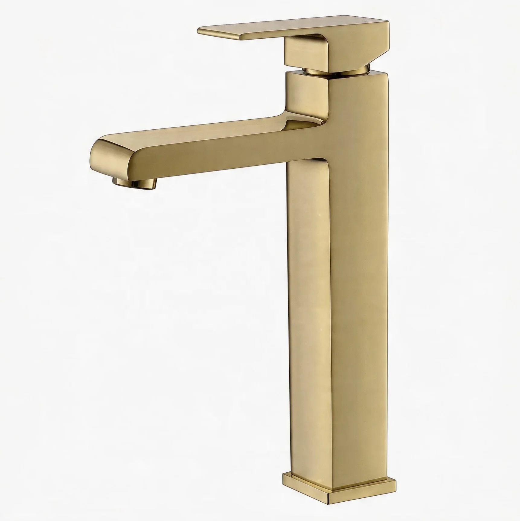 59A Modern Brass Basin Faucet 30cm Tall Metered Bathroom Single Handle Mixer Ceramic Valve Zinc Alloy Handle for Vessel Sink