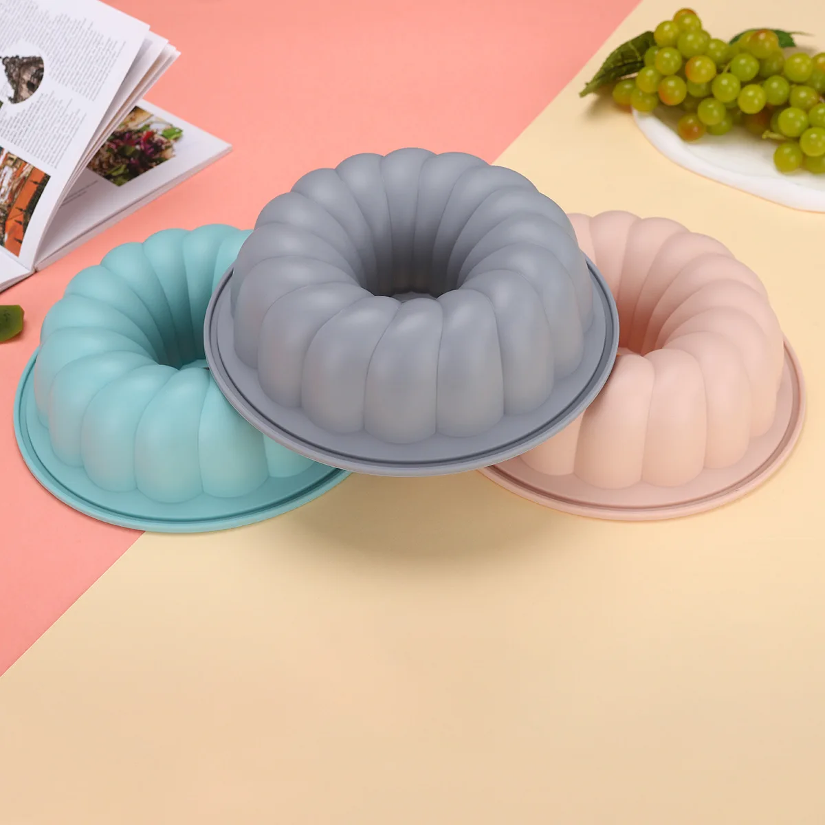 High Temperature Resistant Single-Hole Pumpkin Silicone Cake Mold DIY Handmade Baking Tools for Chocolate Pudding manufacture