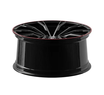 customized color & size 18 19 20 21 22 23 24 26 inch black & red  5x112 alloy monoblock deep concave forged wheels