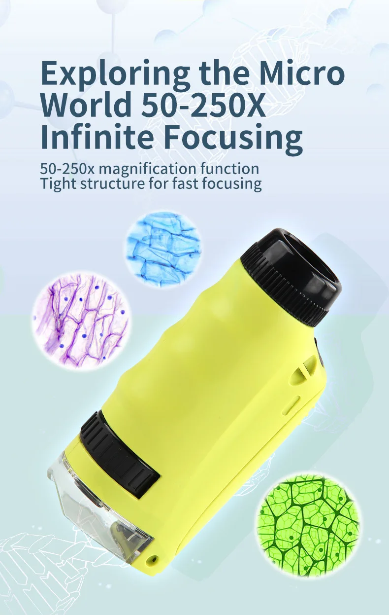 Microscope Stem Science Toy Mini Handheld Educational Microscopes Toys