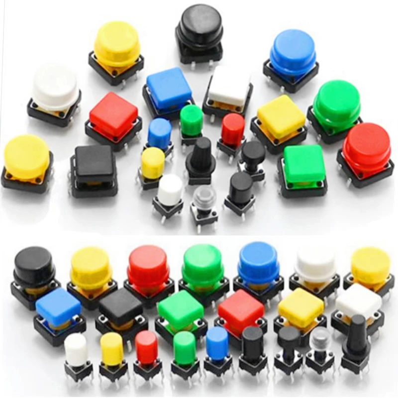 UNIBRIDGE Mini Power Push Button Switches Cover for 2 3 4 5.2 6 7 8 9 10 12 PCB Toggle Capable
