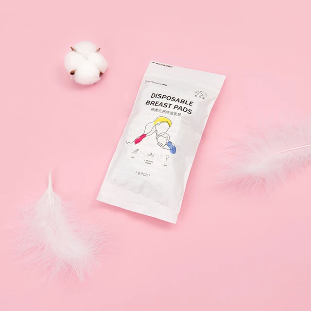 Fast Delivery ultra Thin Breathable 8pcs Nursing Non slip Breast Pad for Feeding Big Milk