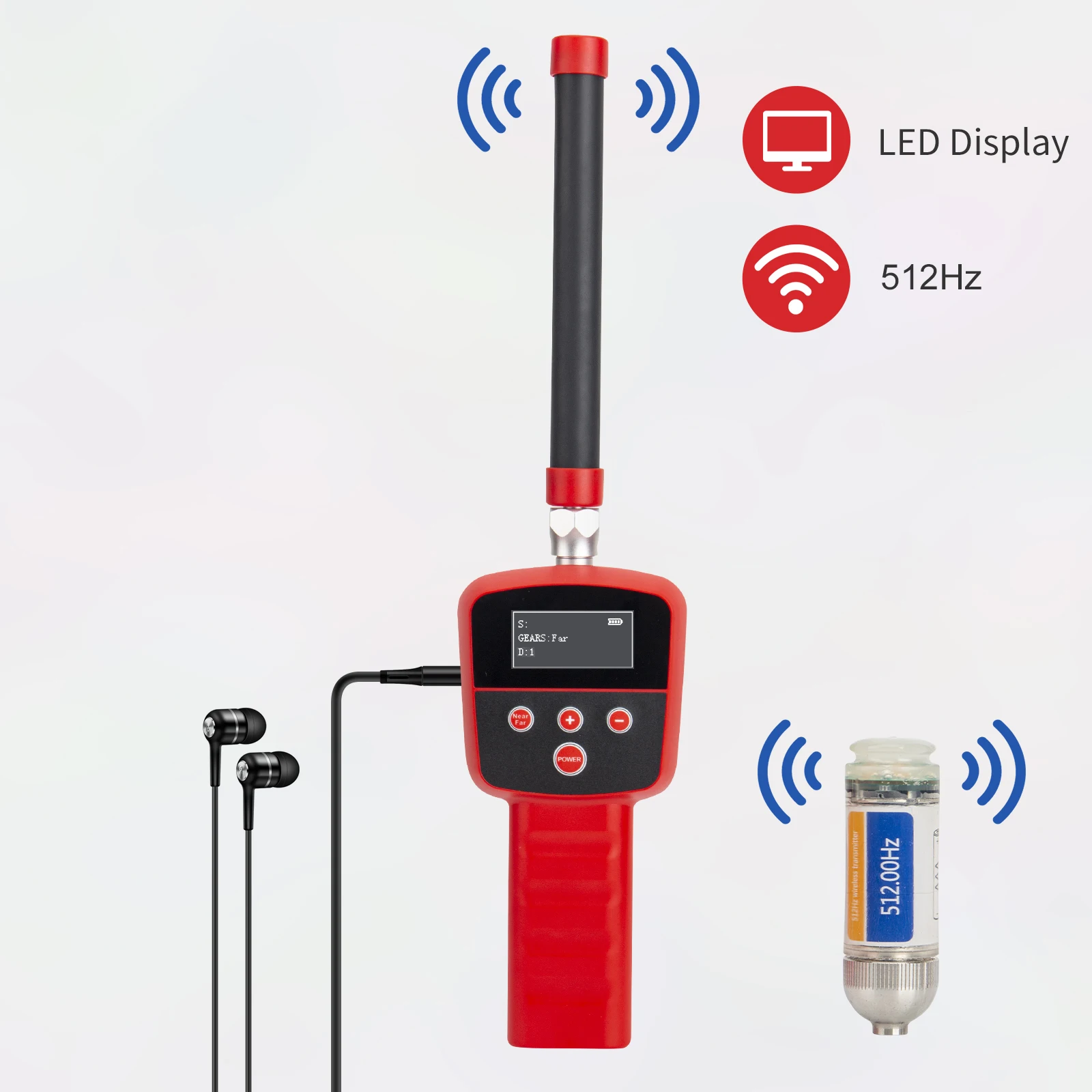 512hz Sonde&self&leveling 200m 1080P Head Sewer Camera 9inch Screen Waterproof Ip68 Pipe Video Inspection Camera Factory Price details