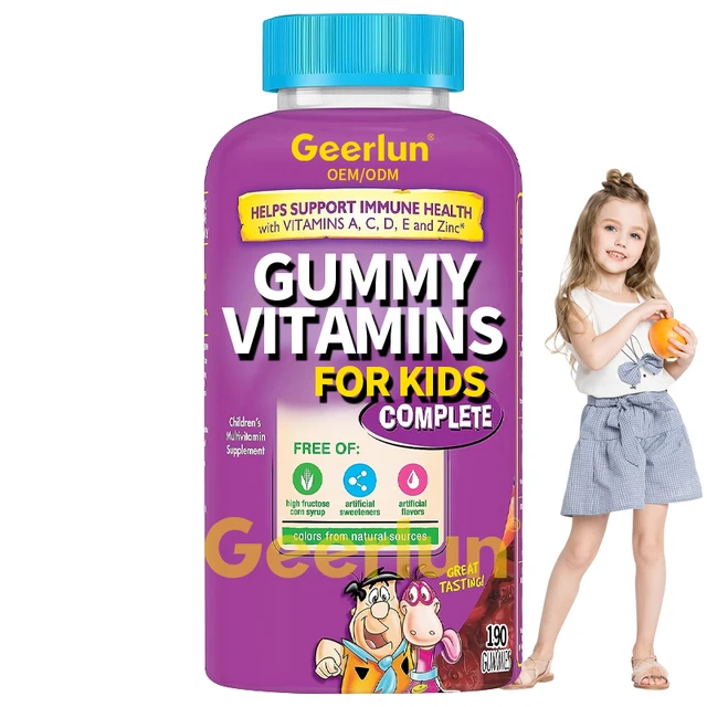 OEM Gummy Manufacturer Vitamin Supplements for Kids Support Bone Health Multivitamin Gummies