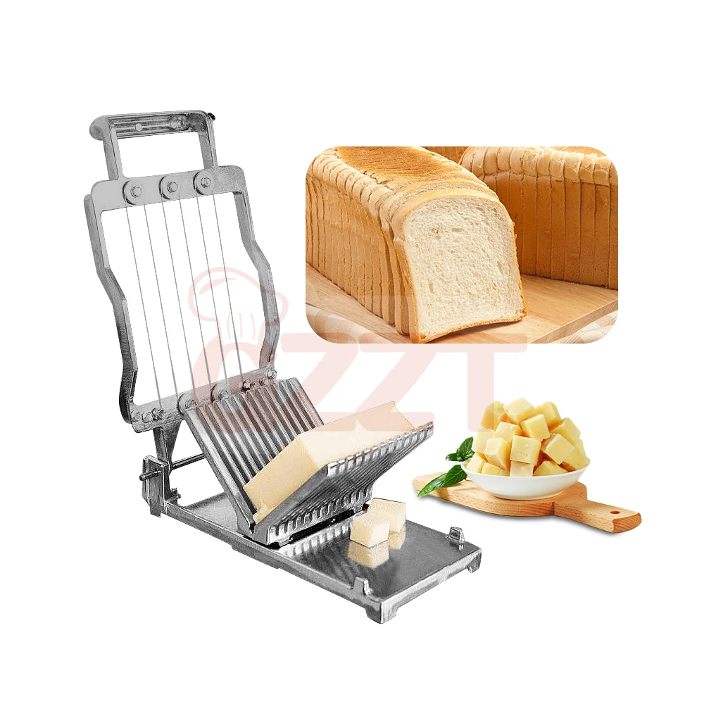 Block Cutter Cheese Bread Slicer Machine Cheese Block Wire Cutter Manual Cheese Cube Cutter Machine Slicer Wire
