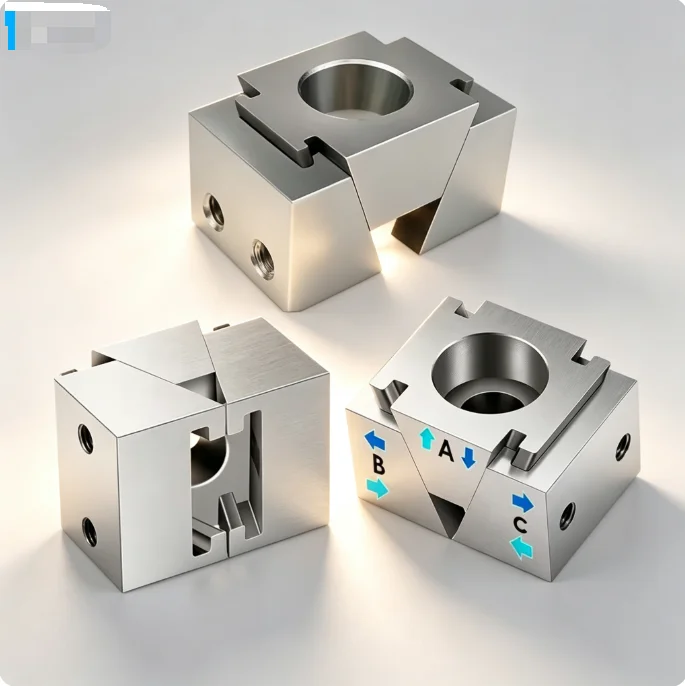 TEBAK OK Vise Locking Fixture Clamp, M6/M8 Socket Cap Screw Mini Wedge Jig Modular Mechanical Workholding Tool